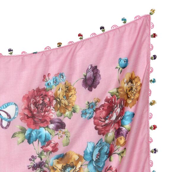 Tulbent Scarf Handmade Crochet Detailing NWOT - Picture 5 of 9